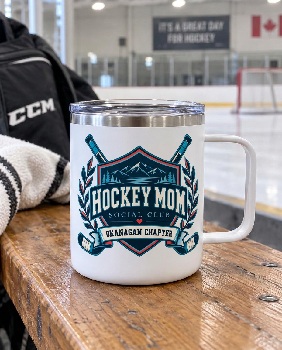 Hockey Mom 12 oz Camp Mug