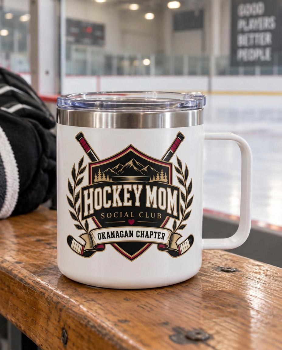 Hockey Mom 12 oz Camp Mug
