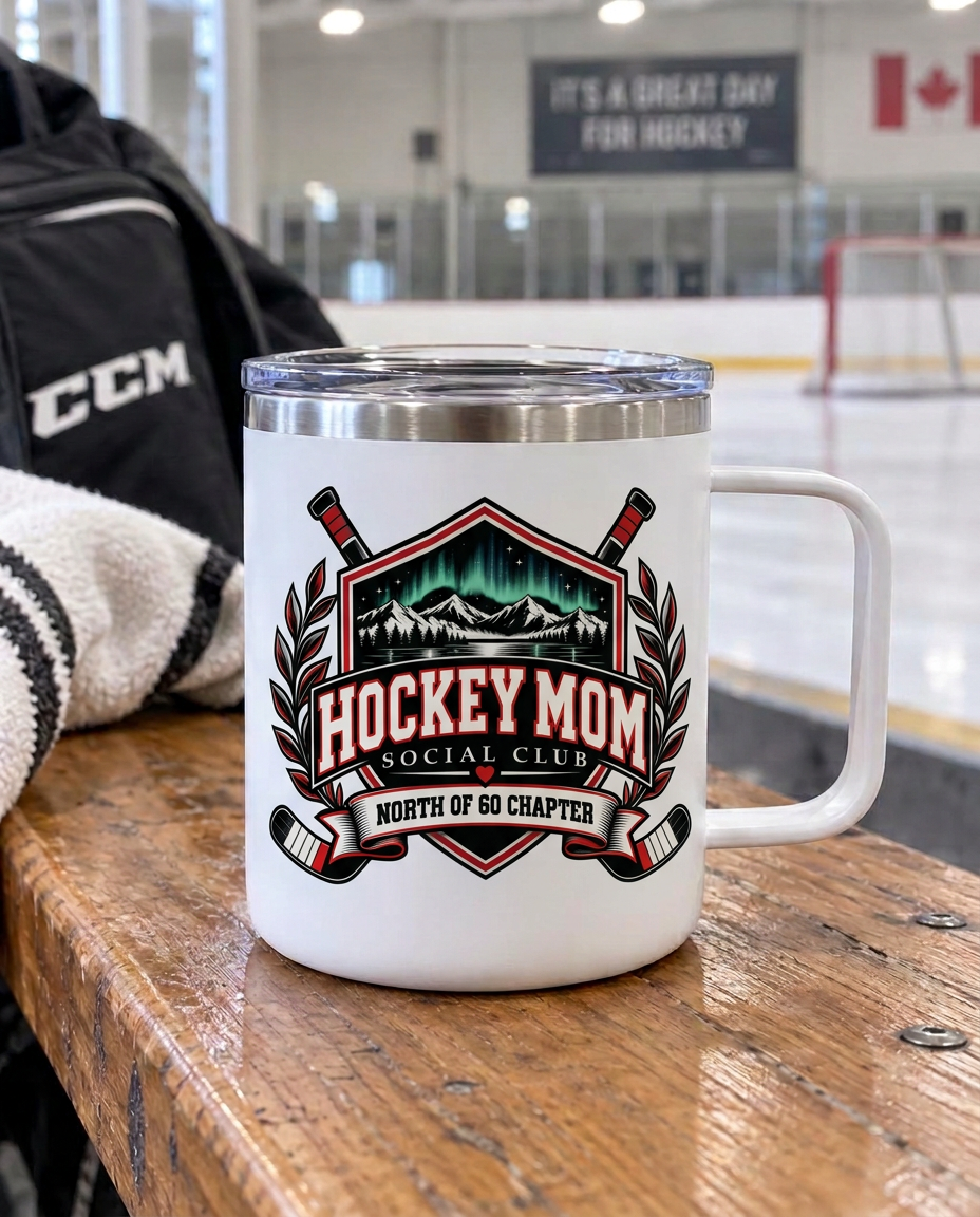 Hockey Mom 12 oz Camp Mug