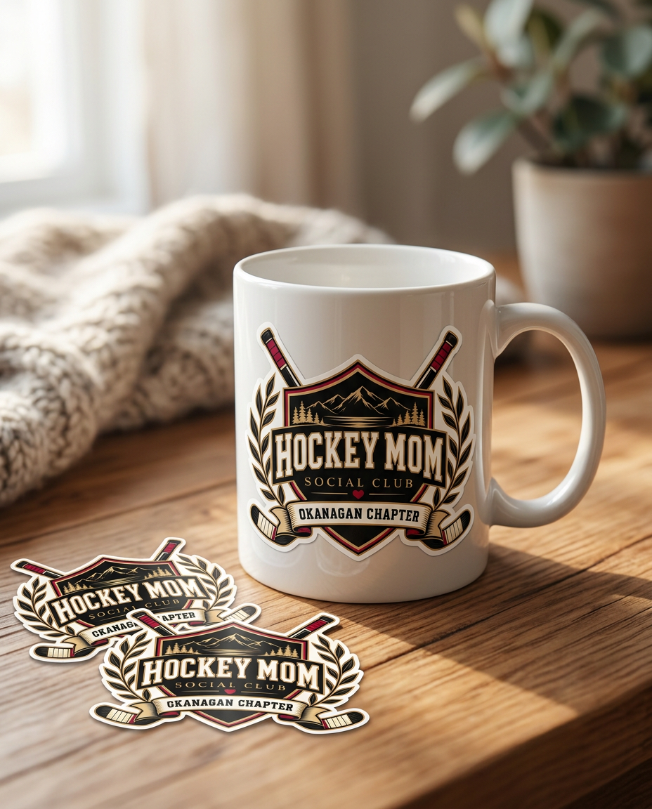Hockey Mom Permanent Sticker