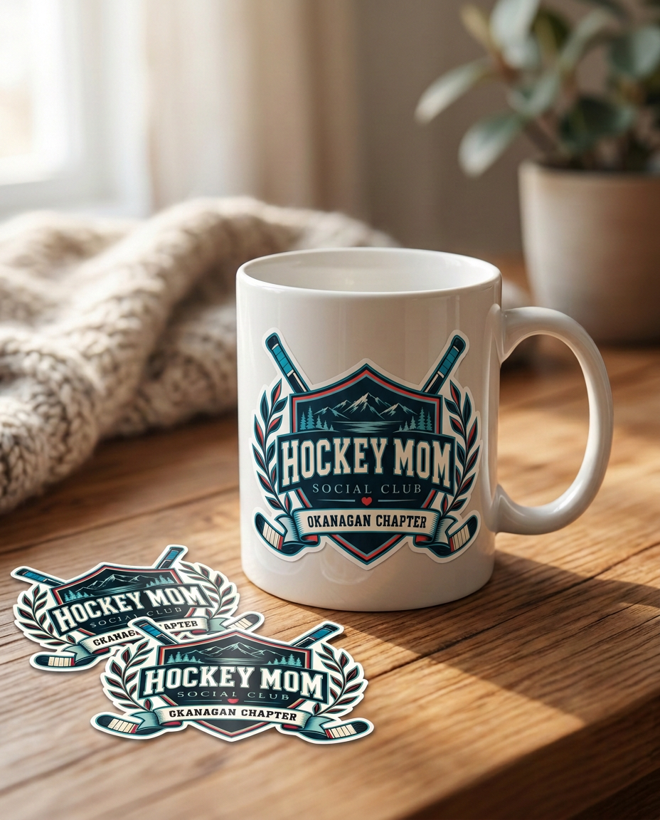 Hockey Mom Permanent Sticker