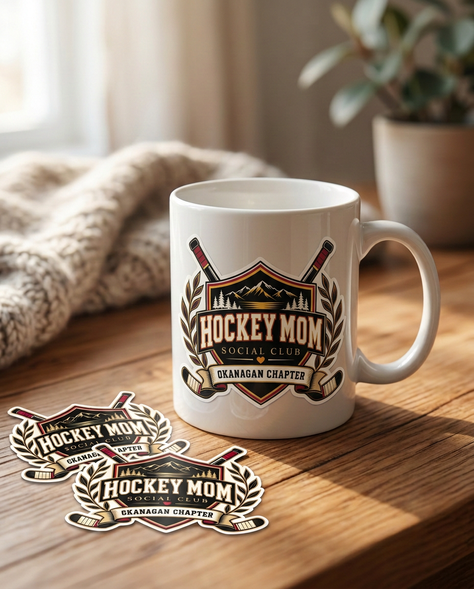 Hockey Mom Permanent Sticker